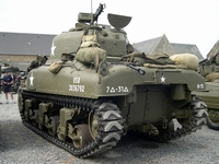 sherman m4a1 75mm normandie 2004