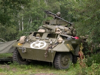 ford m8 armored car tanks in town 2005 mons bois brûlé ghlin