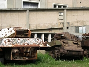 M10 tank destroyer M8 Stuart Musée de la Poche de Falaise