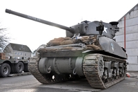 Sherman M4A1 Combat Camel du Musée Royal de l'Armée Cobru Bastogne 2009