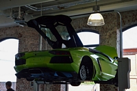 Lamborghini aventador roadster green Klassikstadt Frankfurt