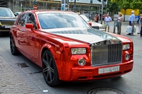 rolls-royce red chrome Carspotting à Francfort (Frankfurt-am-Main), août 2014