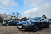 aston martin V8 Vantage cars & coffee paris 2015