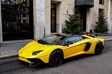 Lamborghini Aventador SV roadster Carspotting à Paris 2016