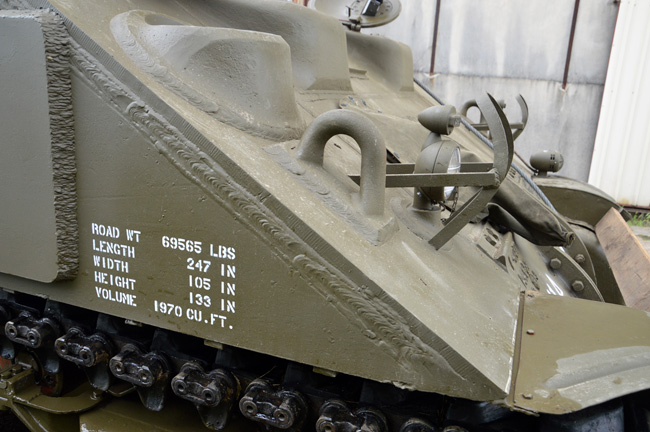 data plate Sherman M4A4T