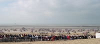 départ des motos sur la plage enduro du touquet 2004