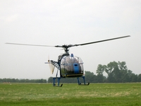 hélicoptère alouette II meeting aérien de denain-valenciennes 2005