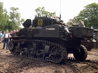 stuart m5a1 tanks in town 2005 mons bois brûlé ghlin