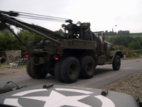 tour en jeep / Ward La France M1A1 heavy wrecker exposition mémoire 44 à fruges 2005