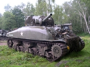 Sherman M4A1 / Grizzly Tanks in Town 2006