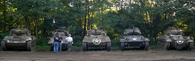 M18 Hellcat M5 Stuart Tanks in Town 2008