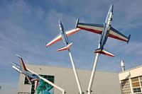 Fouga Magister Patrouille de France Musée de l'air et de l'espace du Bourget