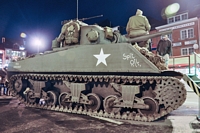 Sherman M4 105mm Spit Oil Bastogne 2009