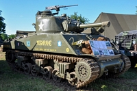 Sherman M4 105mm Moghrane Daniel Pala 70ème anniversaire du débarquement en Normandie