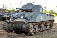 Sherman M4A1 de l'association Balmoral Green 70ème anniversaire du débarquement en Normandie