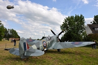 Spitfire replica ver-sur-mer 70ème anniversaire du débarquement en Normandie