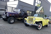 jeepster jeep cj5 Oldtimer Tankstelle Hambourg hamburg