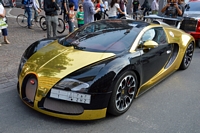 bugatti veyron grand sport gold chrome Carspotting à Francfort (Frankfurt-am-Main), août 2014