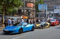 ferrari 458 hamann blue bugatti veyron grand sport gold chrome rolls-royce red chrome Carspotting à Francfort (Frankfurt-am-Main), août 2014