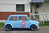 Mini Cooper aux couleurs Gulf Cars & Coffee Paris, novembre 2015