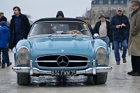 Mercedes-Benz 300 SL cabriolet Rassemblement au château de Vincennes, février 2017